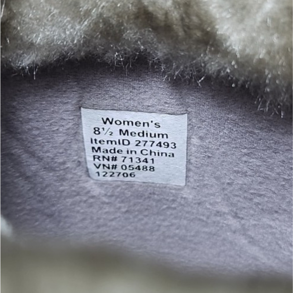 LL Bean Snow Boots EUC Quilted Nylon Suede Faux Fur Trim Pull-On Women's 8.5 EUC - Picture 10 of 16